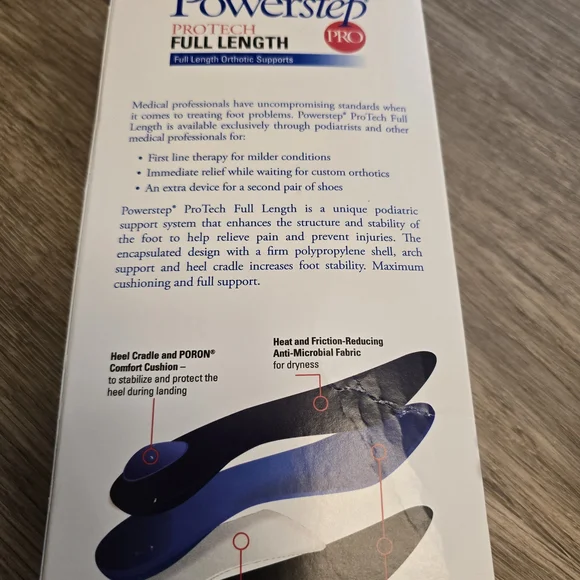 ProTech Full Length Orthotic Supports - Black and Blue - Picture 9 of 9